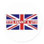 Union Jack Round Sticker