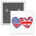 Union Jack/USA Buttons
