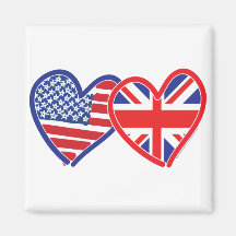 Union Jack/USA Magnets
