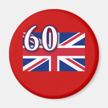 Union Jack with 60 for the Diamond Jubilee Fridge Magnet