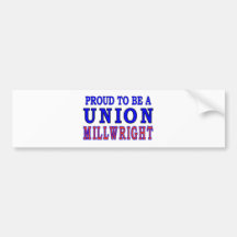 UNION MILLWRIGHT BUMPER STICKERS