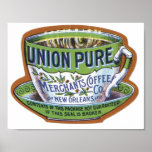 Union Pure Merchant's Coffee Label Posters