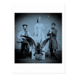 Union Soldier, Sailor, and Lady Liberty Cyan Postcards