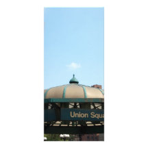 Union Square Subway NYC Rack Card Template