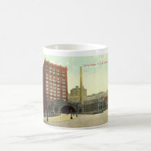 Union Station, Pittsburgh PA 1910 Vintage Coffee Mug