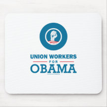 Union Workers for Obama Mousemat