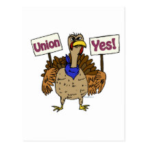 Union Yes - Talking Turkey Postcard