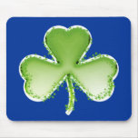 Unique and modern green shamrock mouse pad