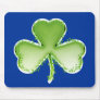 Unique and modern green shamrock mouse pad
