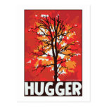 Unique Autumn Tree Hugger Post Card
