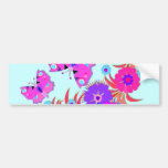 Unique Butterflies and Flowers Bumper Stickers