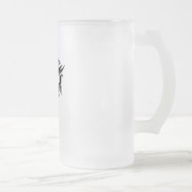 Unique Design on Frosted Glass Stein/Mug