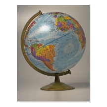 Unique Globe Postcard