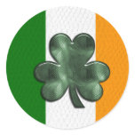 Unique Irish Flag Design 3 Stickers