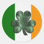 Unique Irish Flag Design 3 Stickers stickers