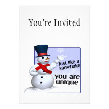 Unique Like A Snowflake Card