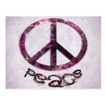 Unique Pretty Peace Sign Postcards