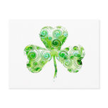 Unique shamrock greetings postcards