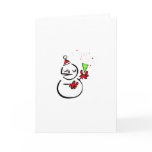 Unique Snowman Greeting Card