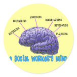 Unique Social Worker Gifts-A Social Worker's Mind stickers