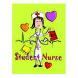 Unique Student Nurse Gifts 3D Graphics Post Cards