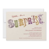 Unique Surprise Party Invitations