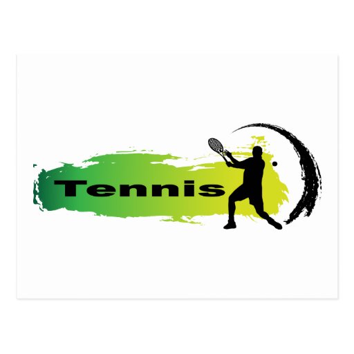 Unique Tennis (Male) Postcard
