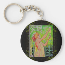 Unique Vintage Absinthe Green Fairy Keychains