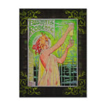 Unique Vintage Absinthe Green Fairy postcards