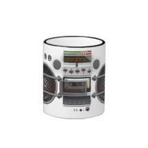 Unique  Vintage Ghetto Blaster Mug