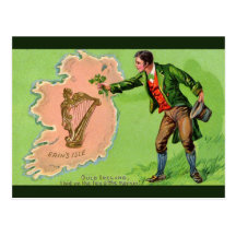 Unique vintage illustration - Erin's Isle Post Cards