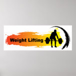Unique Weight Lifting Logo posters