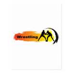 Unique Wrestling Emblem Post Card
