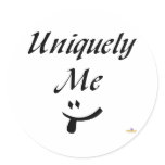 Uniquely Me Tongue Smile Sticker