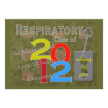 UniqueRespiratory Therapist Graduation Invitations