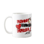 UNITE BELIEVE CURE AIDS HIV COFFEE MUGS