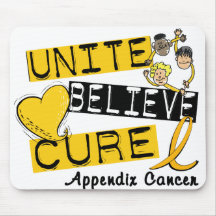 UNITE BELIEVE CURE Appendix Cancer Mousepads