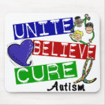 UNITE BELIEVE CURE Autism mousepads