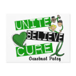 UNITE BELIEVE CURE Cerebral Palsy Post Cards