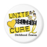 UNITE BELIEVE CURE Childhood Cancer magnets