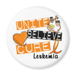 UNITE BELIEVE CURE Leukaemia magnets