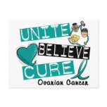 UNITE BELIEVE CURE Ovarian Cancer postcards