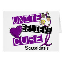 UNITE BELIEVE CURE Sarcoidosis Cards