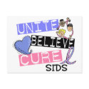 UNITE BELIEVE CURE SIDS postcards