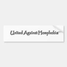 United Against Homophobia Bumper Sticker