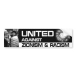 United Against Zionism bumper stickers