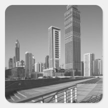 United Arab Emirates, Dubai, Dubai City. Square Stickers