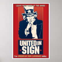 United in Sign (ASL) Posters