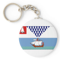 United Kingdom Belfast Flag Keychain