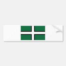 United Kingdom Devon Flag Bumper Stickers